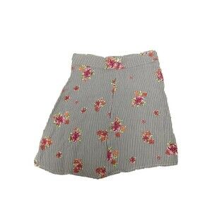 FLYNN‎ Skye Skirt Womans Size XSmall IT Mini Moon River Stripes Floral